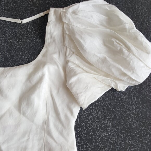 Frame ! Puff Sleeve U-Neck Top ( L ) - Picture 4 of 10